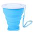 Portable Silicone Telescopic Drinking Collapsible Folding Cup For Travel Camping Volume- 200ml image