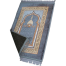 Prayer Rug Double Plush Large and Wide Multi-Color Velvet Zaynamaz image