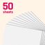 Premify 50Pcs Blank White Cards 300 GSM 50 Sheets A4 Size Cardstock Premium Thick Paper Printer Arts Craft Card image