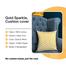Premium Cotton Cushion Cover Gold Sparkle 14x14 Inch image