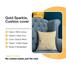 Premium Cotton Cushion Cover Gold Sparkle 20x20 Inch image