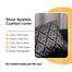 Premium Cotton Cushion Cover Silver Sparkle 18x18 Inch image