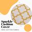 Premium Cushion Cover Gold Sparkle 18x18 Inch image