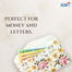 Premium Gift Envelopes (18 Pcs) – Elegant Money And Letter for Salami, Events And Special Occasions [ Hearts Gift Envelops-18 Pcs ] image