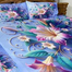 Premium King Size 3D Design Bed Sheet With 2 Pillow Cover (7.5 x 8.5 Feet) image