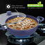 Prestige Ceraglide Ceramic Coated 4.5 Liters(28Cm) Non-Stick Kadai with Glass Lid|Consumes Less Oil|Even Heating|Stain-Resistant|Gas And Induction Compatible|No Harmful Chemicals image