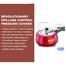 Prestige India Pressure Cooker Nakshatra Cute Red Duo Induction Bottom - 3 liter image