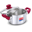 Prestige Platina Popular Casserole Pot 22 cm diameter 4.6 L capacity with Lid. image