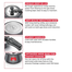 Prestige Pressure Cooker Svachh Nakshatra Cute Duo Hard Anodised with Deep Lid for Spillage Control-Black image