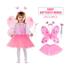 Princess Fairy Butterfly Pari Costume Dress for Kids Girls Barbie Angel Dress Pori jama- 1set image