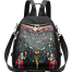 Printed New High Capacity Female Waterproof College Backpack,Trendy Women, Travel Laptop School Bags - Black image