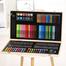 Professional Art Set 180 Pieces Deluxe Art Set in Wooden Case For Painting And Drawing Set Professional Art Kit image