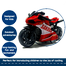 Pull-Back Motorbike Vehicle Models Decompression Toy Simulation Motorcycle Model Kids Little Super Bike For Kids (honda_pb_182A_r) Red image
