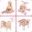 QDRAGON Walker for Baby Girl, Baby Push Walkers for Babies, 3 in 1 Push Toys for Babies Learning to Walk, Baby Walker Table and Activity Center, Early Learning Toy for Kids Infant 6-12 Months, Pink image