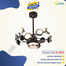 Qulik 48 Inch Ceiling Fan Black image
