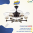 Qulik 48 Inch Ceiling Fan (Black and Golden) image