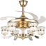 Qulik 48 Inch Ceiling Fan (Black and Golden) image