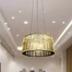 Qulik Gold Radiance Linier Luxury LED Crystal Chandelier Light image