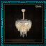 Qulik Modern Candle Crystal Chandelier Decoration Pendant Hanging 2 layer 3 color LED Ceiling Light image
