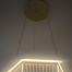 Qulik Modern Chandelier Hanging Hexagons Shape LED Ceiling Light image