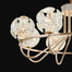 Qulik Modern Crystal Chandelier 8 Circle-shaped Hanging LED Ceiling Light image