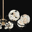 Qulik Modern Crystal Chandelier 8 Circle-Shaped Hanging LED Ceiling Light image