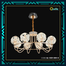 Qulik Modern Crystal Chandelier 8 Circle-shaped Hanging LED Ceiling Light image