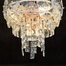 Qulik Modern Crystal Chandelier Decoration Pendant Hanging 3 layer 3 color LED Ceiling Light image