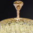 Qulik Modern Crystal Chandelier Decorative Pendant Hanging Single layer 3 Color LED Ceiling Light image
