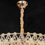 Qulik Modern Crystal Chandelier Decorative Pendant Hanging 3 color LED Ceiling Light image