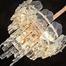 Qulik Modern Crystal Chandelier Decoration Pendant Hanging 3 layer 3 color LED Ceiling Light image