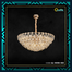 Qulik Modern Crystal Chandelier Decorative Pendant Hanging 3 color LED Ceiling Light image