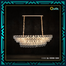 Qulik Modern Crystal Chandelier Decorative Pendant Hanging 5 layer 3 Color LED Ceiling Light image