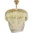 Qulik Modern Crystal Chandelier Decorative Pendant Hanging Single layer 3 Color LED Ceiling Light image