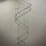 Qulik Modern Crystal Chandelier Double S-Shaped Hanging LED Ceiling Light image