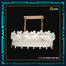 Qulik Modern French Pearl Sputnik Chandelier Led light image