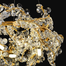 Qulik Modern LED Ceiling Chandeliers Glass Crystal Oxidized gold clear Pendant Lamp image