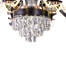 Qulik Modern Nordic Candle Crystal Chandelier Decoration Pendant Hanging Single Layer 3 Color LED Ceiling Light image