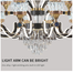 Qulik Modern Nordic Candle Crystal Chandelier Decoration Pendant Hanging Single layer 3 color LED Ceiling Light image