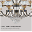 Qulik Modern Nordic Candle Crystal Chandelier Decoration Pendant Hanging Double Layer 3 Color LED Ceiling Light image