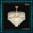 Qulik Modern Stainless Steel K9 Crystal Chandelier Gold Finish Ceiling Light image