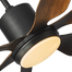 Qulik Silex 54 Inch Ceiling Fan (Dark Wood Grain) image