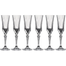 RCR Crystal Adagio Champagne Flutes Glass 6 Pcs Set - 242970 image