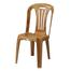 RFL Plastic Chair W/O Arm (Stick) - Sandal Wood image