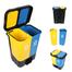 RFL Polypropylene Twin Paddle Bin 15L - Yellow And Royal Blue image