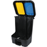 RFL Polypropylene Twin Paddle Bin 15L - Yellow And Royal Blue image