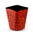 RFL Square Paper Basket Black And Red image