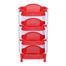 RFL Style Fence Rack 4 Step - Red And White image
