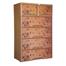 RFL Wardrobe Double 5D KD Deluxe Teak Wood Brown image