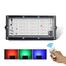 RGB LED Flood Light- Remote Controlled IP66 Waterproof Landscape and Outdoor Lighting (50W, AC220V) – Black Color image